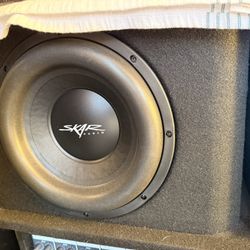 Single 12"  EVL Series Complete Subwoofer Package with Vented Enclosure and Ampli