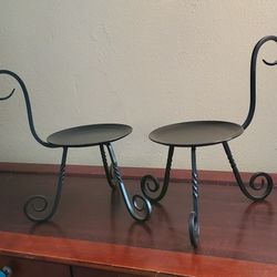 Partylite Iron Candle Holders 