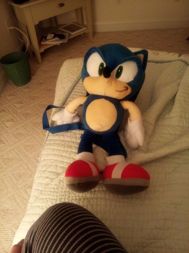 Sonic The Hedgehog Plushie Backpack