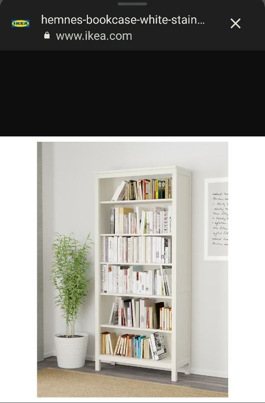 IKEA
Solid Wood Book Case (White Stain)