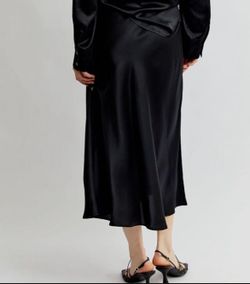 Long Satin Skirt