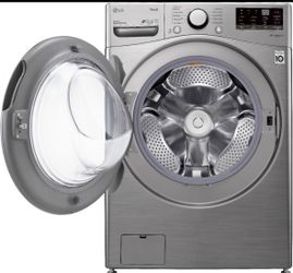 LG Smart Front Load Washer & Gas Dryer Set – Graphite Steel – Excellent Condition