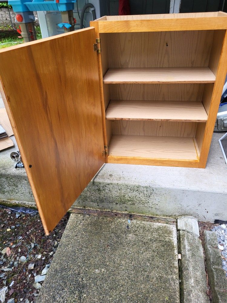2 Shelf Wooden Cabinet Great Condition