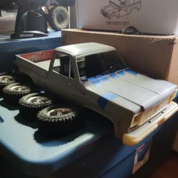 Rc4wd hardbody Chevy k10 with scale wheels for 1/10th crawler