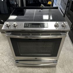 GE 30inch. Slide-in 5-Burner In Electric Range