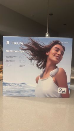 JISULIFE Neck Fan, 2-pack