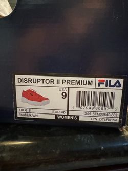 Fila Disruptor II Premium Women's Sneakers Size 9