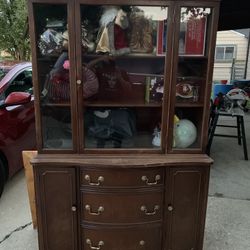 Wood China Cabinet 