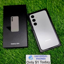 Samsung Galaxy S24+ 256gb Unlocked! FREE Smartwach/ Headphones. Pay $1 Today Rest in payments. NO CREDIT NEEDED FINANCING 