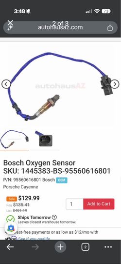 Pre and post cat 02 sensors for porsche cayenne.