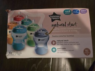 Tommee Tippee Natural Start Fiesta Baby Bottles 6-Pack