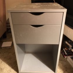 Small Table. Swivels,  Has Storage, Magazine Rack