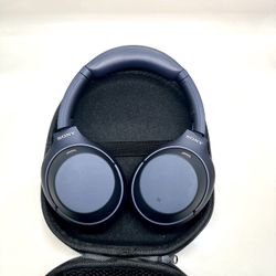 Sony WH1000xm4 Wireless Noise Canceling Headphones in Blue ⭐️ Carrying Case XM4