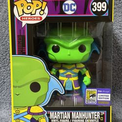 Funko Pop! Heroes Martian Manhunter SDCC Limited Edition Vinyl #399