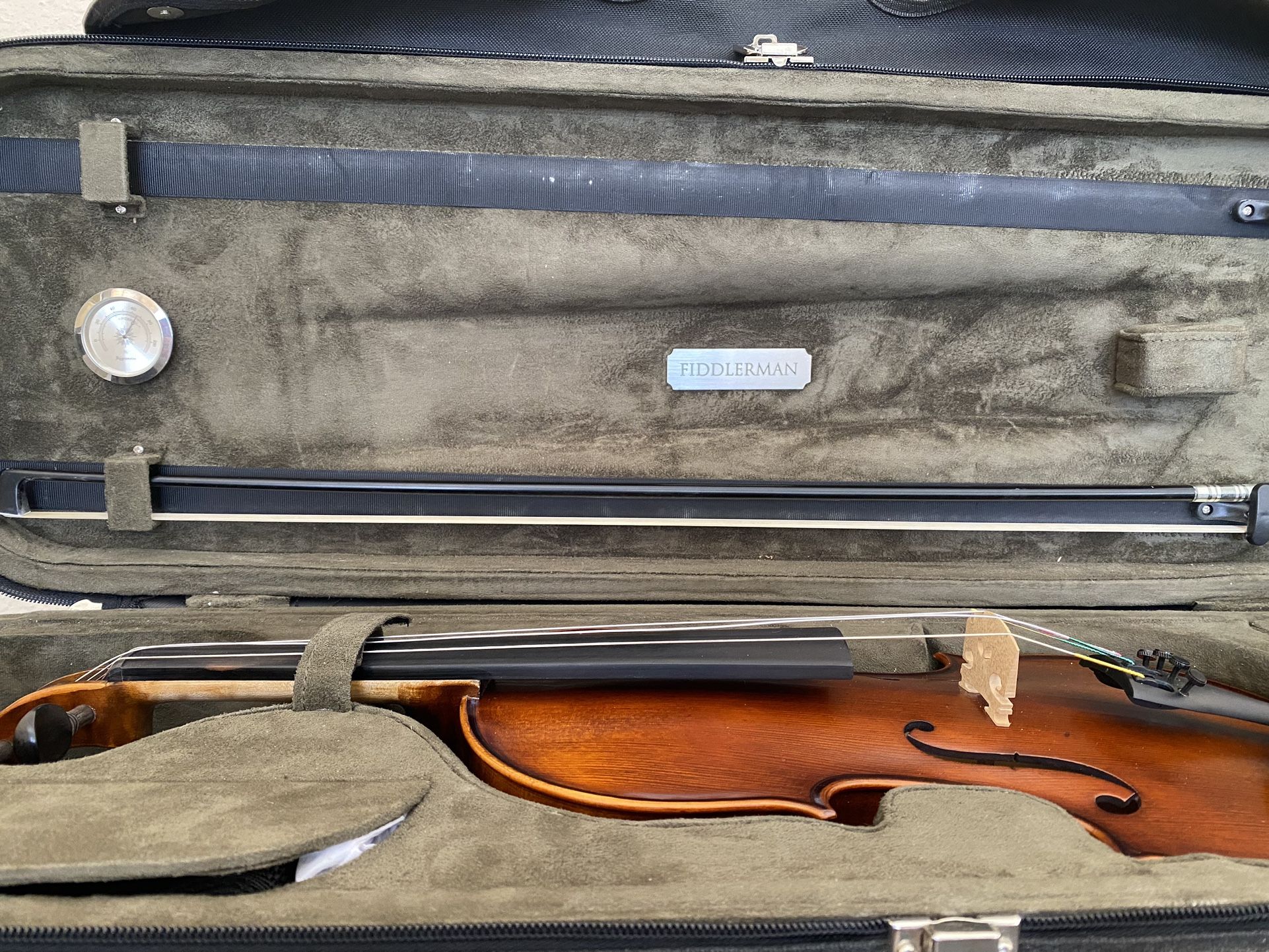 Fiddlerman Violin Full Size 4/4 with Case & Bow Intermediate/Advanced