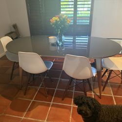 West Elm Grey Arden Dining Table