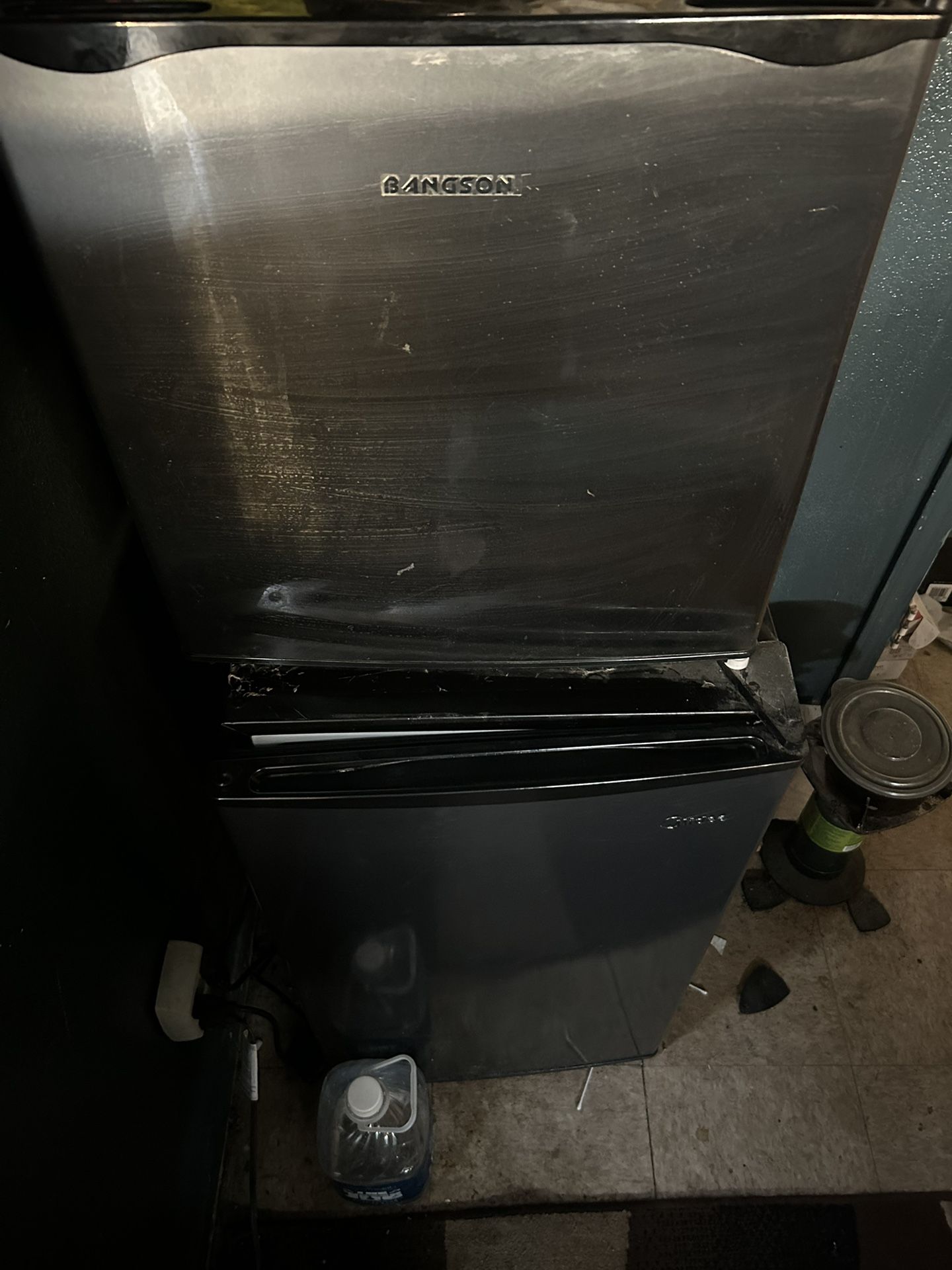 Freezer And Mini Fridge Combo.