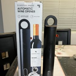 Sharper Image Automatic Wine Opener Electric Corkscrew, Foil Cutter, Black List your item