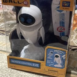 WALL-E Disney Pixar Remote Control RC Eve Moving Robot Thinkway Toys NEW