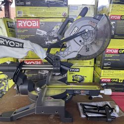 RYOBI 15 Amp 10 in. Corded Sliding Compound Miter Saw with LED Cutline Indicator