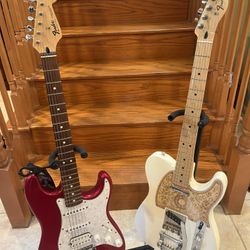 Fender MIM Telecaster And Fender MIM Stratocaster 