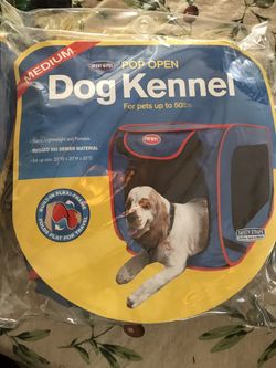 Pop open dog kennel for pets up to 50 lbs medium