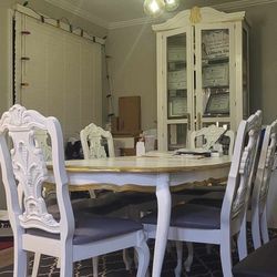 Dining Table Set With 6 Chairs With Extra Leaf