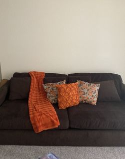 Brown sofa