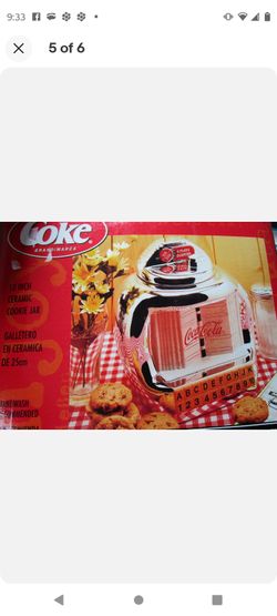 Coca Cola Jukebox  Cookie Jar