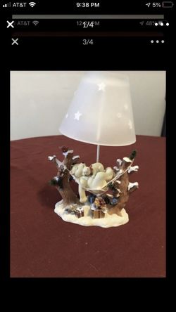 New in box polar bear candle lamp