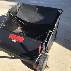Brinly Tow behind leaf catcher garden tool