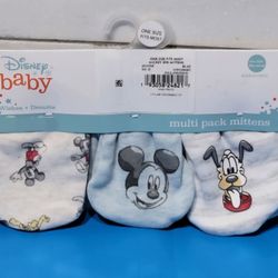 Disney Baby Multi-Pack Mickey & Friends Themed Mittens Packs $5 each (nine available)