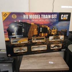 Vintage 2005 Norscott Die Cast Metal Caterpillar Model Train Set 5255 Of 5500 Made