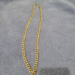 18 K Gold Plated Necklace Mens