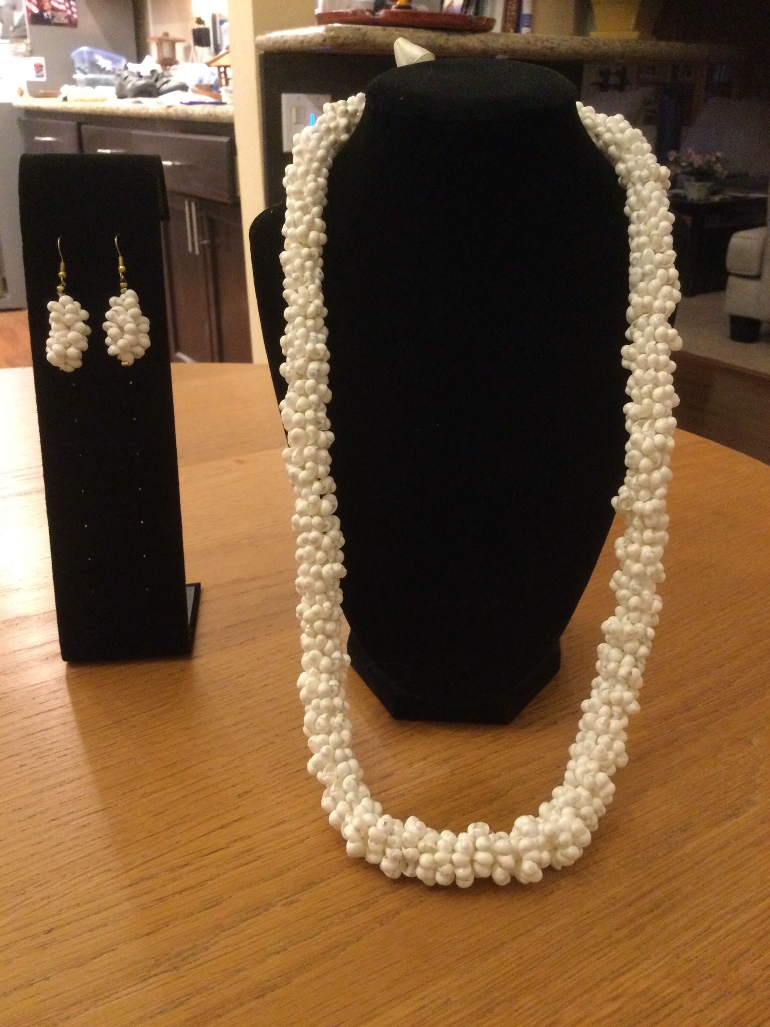 Hawaiian EXCEPTIONAL 1970’s Niihau Shell Necklace Set - Sells For $1,000 Plus. Mint Condition.