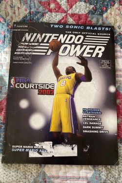 Nintendo Power Magazine Sonic February 2002 NBA Courtside Volume 153 Poster