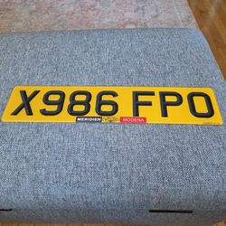 Maserati UK License Plate Single (Mer/Mod)