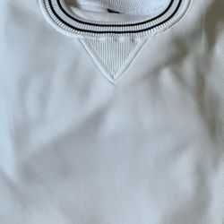 White + Black Men’s Striped Sweatshirt