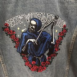 Like New HUF Prayers Denim Jacket 