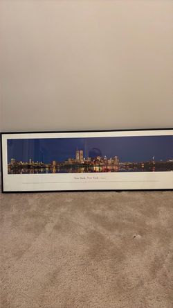 New York City Skyline Panoramic Framed Print