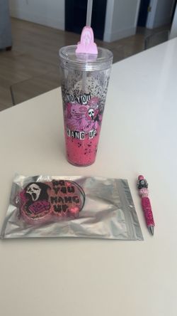 NEW 24oz GHOST FACE snow globe cup bundle ON SALE