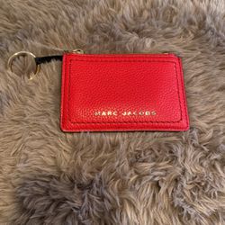 New Marc Jacobs Leather Key Ring Wallet