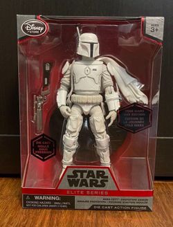 Star Wars Elite Series Die Cast 7” White Boba Fett Figure