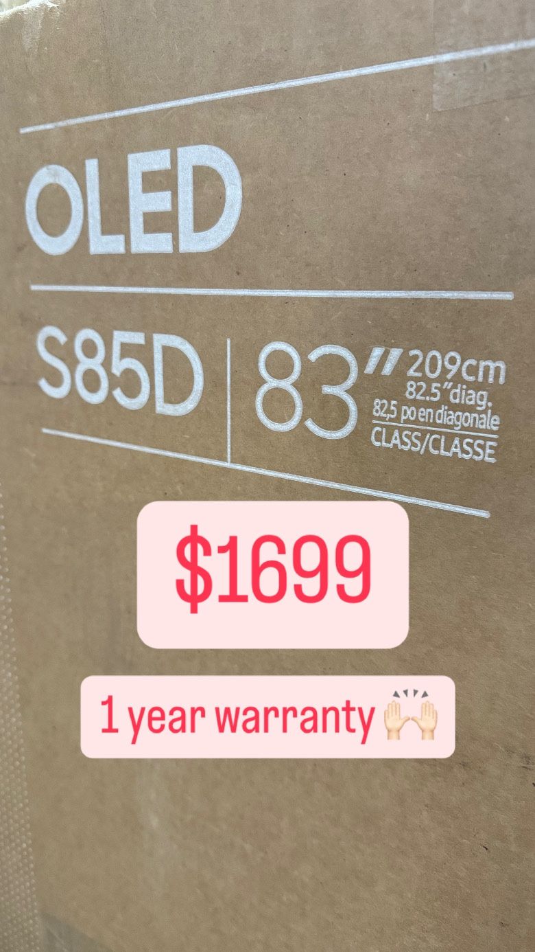 SAMSUNG 83-Inch Class OLED 4K S85D Series HDR Smart TV w/Dolby Atmos, Object Tracking Sound Lite, Contour Design, Motion Xcelerator, Real Depth Enhanc