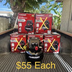 HUSKY 3 Gal. 120 PSI Portable Electric Pancake Air Compressor **$55 Each**