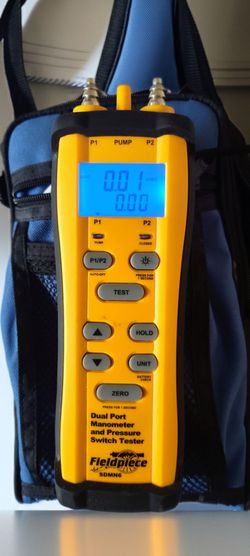 Fieldpiece SDMN6 Dual Port manometer and pressure switch tester
