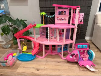 Barbie Dreamhouse + Barbie Airplane Bundle