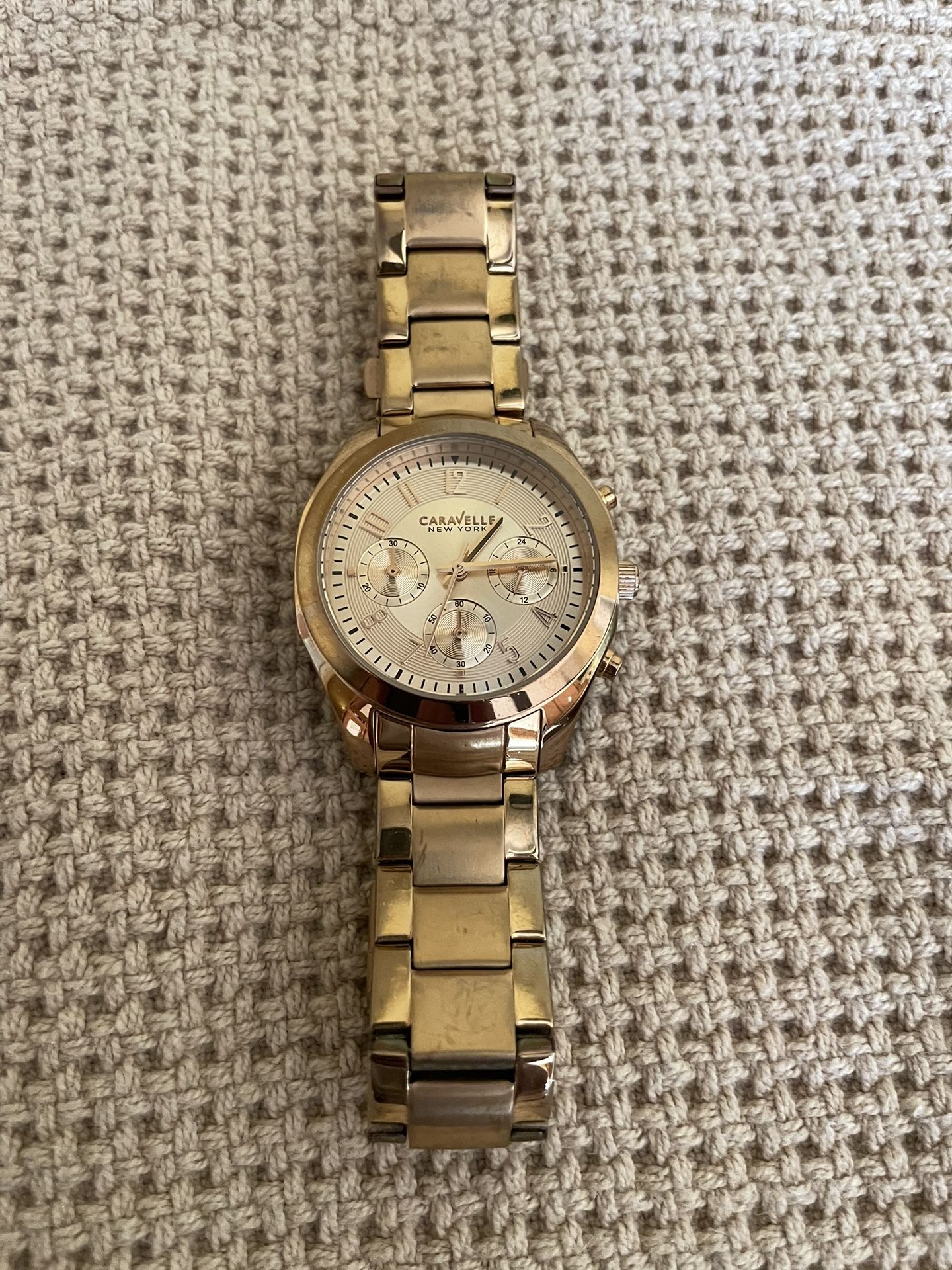 Caravelle Ladie\'s, Rose Gold Finish Chronograph Watch, Stainless Steel Strap Caravelle Ladie main image 4