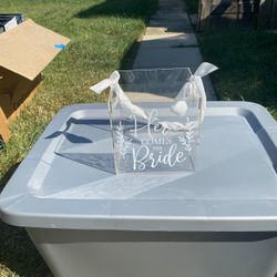 Acrylic Flower Girl Basket