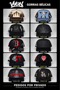 Vyon Gorras Bélicas Snapback Caps – 10 Designs